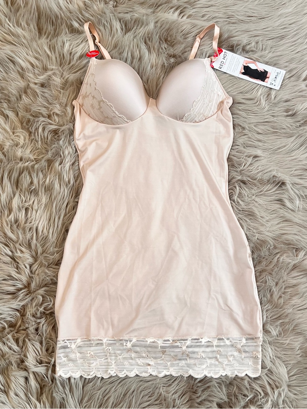 RED HOT SPANX Lace Cupped Full Slip Shapewear